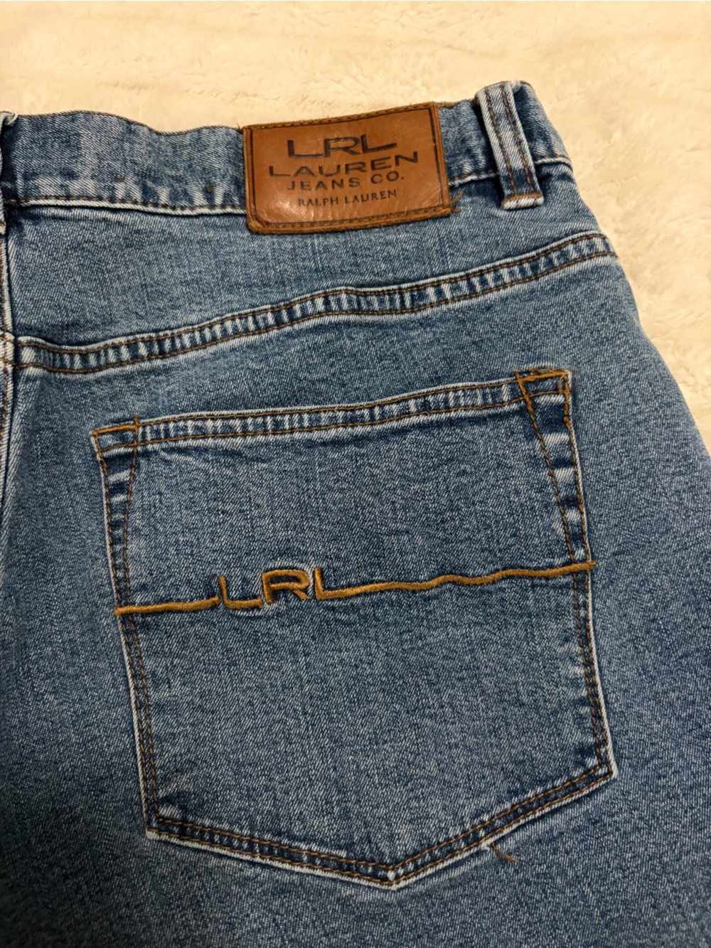 Lauren Ralph Lauren Women’s Medium Blue Straight Jeans - Picture 3 of 4